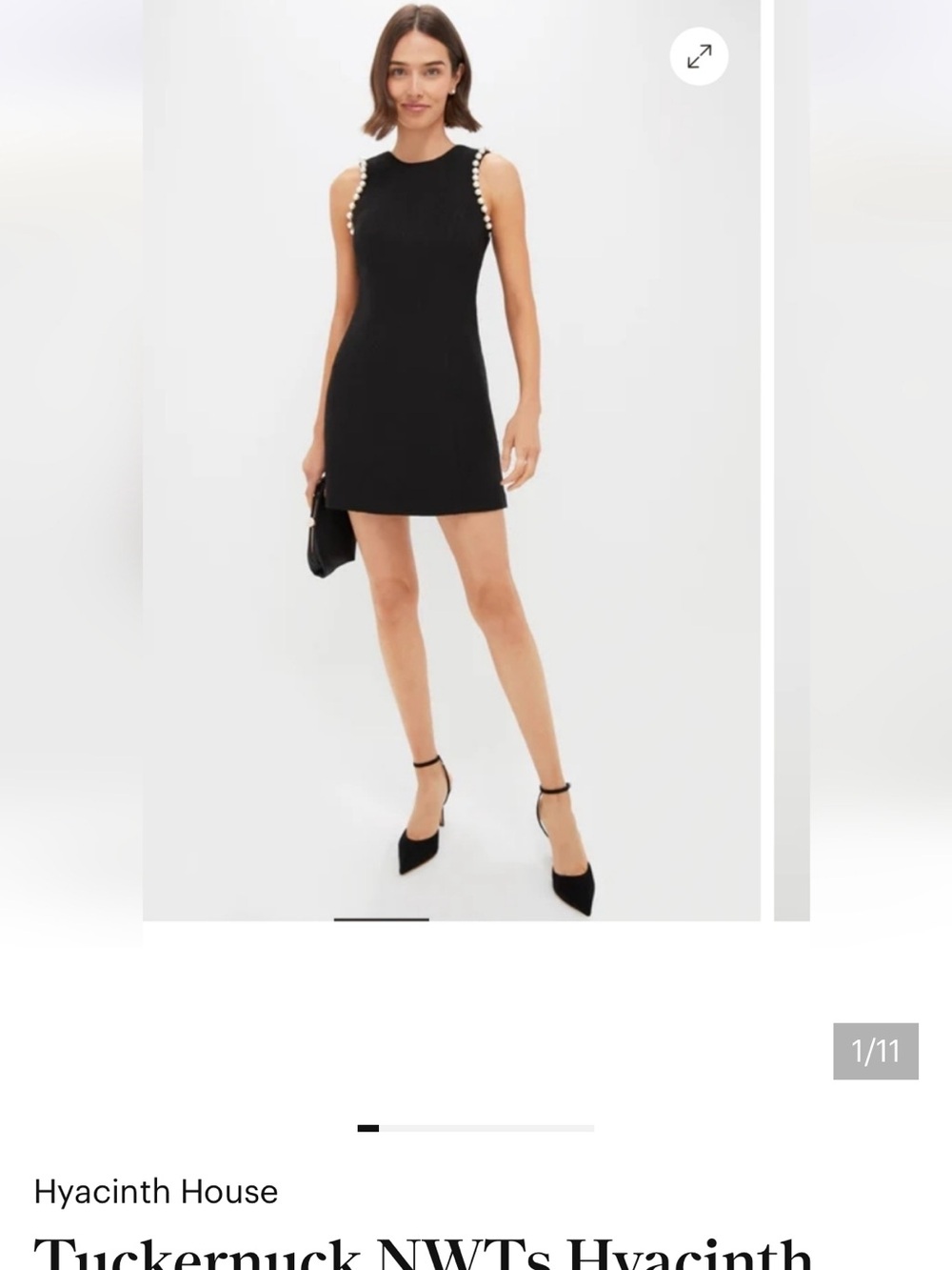 Hyacinth House Black and Pearl Meredith Blake Dress